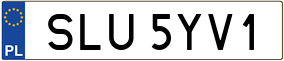 Trailer License Plate